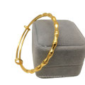 Shangjie OEM 24k Gold Push-Pull Bamboo Bracelet à or bracelet unisexe Bracelet Solid Gold Bracelet